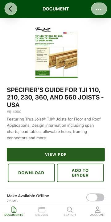 Document Library Mobile App