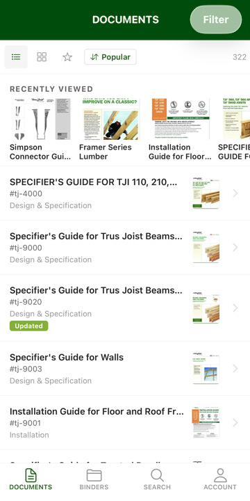 Document Library Mobile App