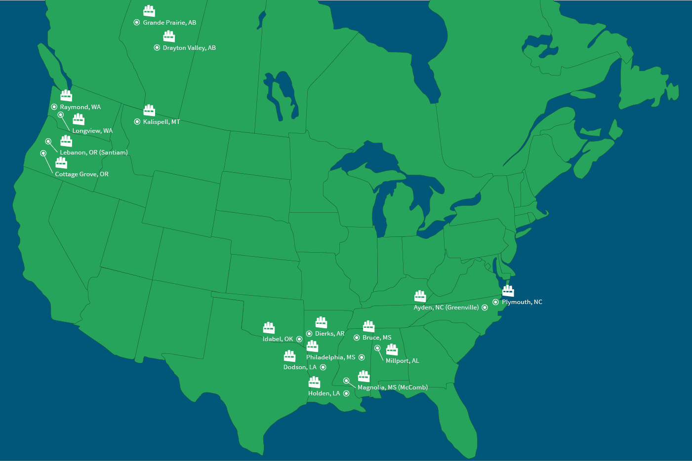 Weyerhaeuser Lumber Mill Locations