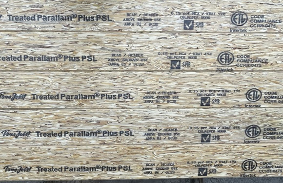 Treated Parallam® Plus PSL face stamp