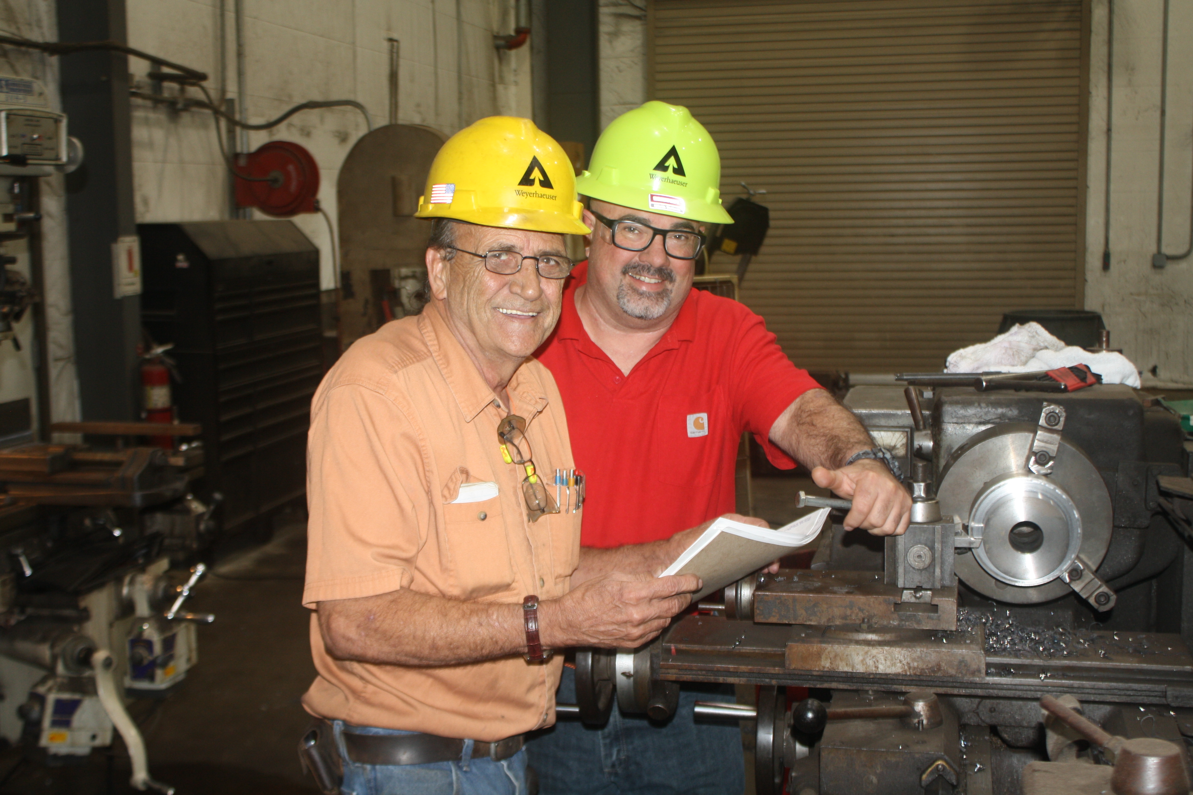 Image of Clif and Jonathan Tucker, maintenance planner.