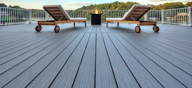 Image of Trex wood-alternative decking.