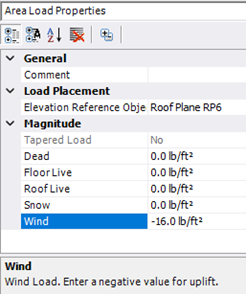 Vertical Wind Loads