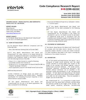 Code Compliance Research Report CCRR-0222C