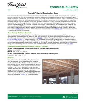 Trus Joist Coastal Construction Guide