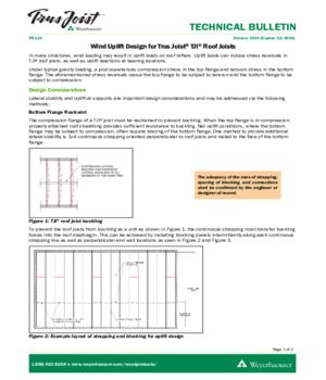 Wind Uplift Design for Trus Joist® TJI® Roof Joists