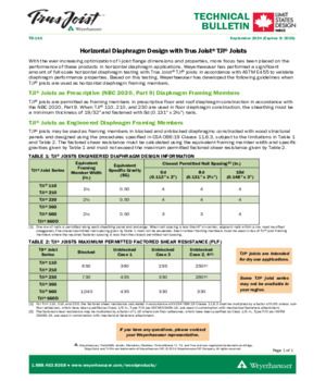 Horizontal Diaphragm Design with Trus Joist® TJI® Joists