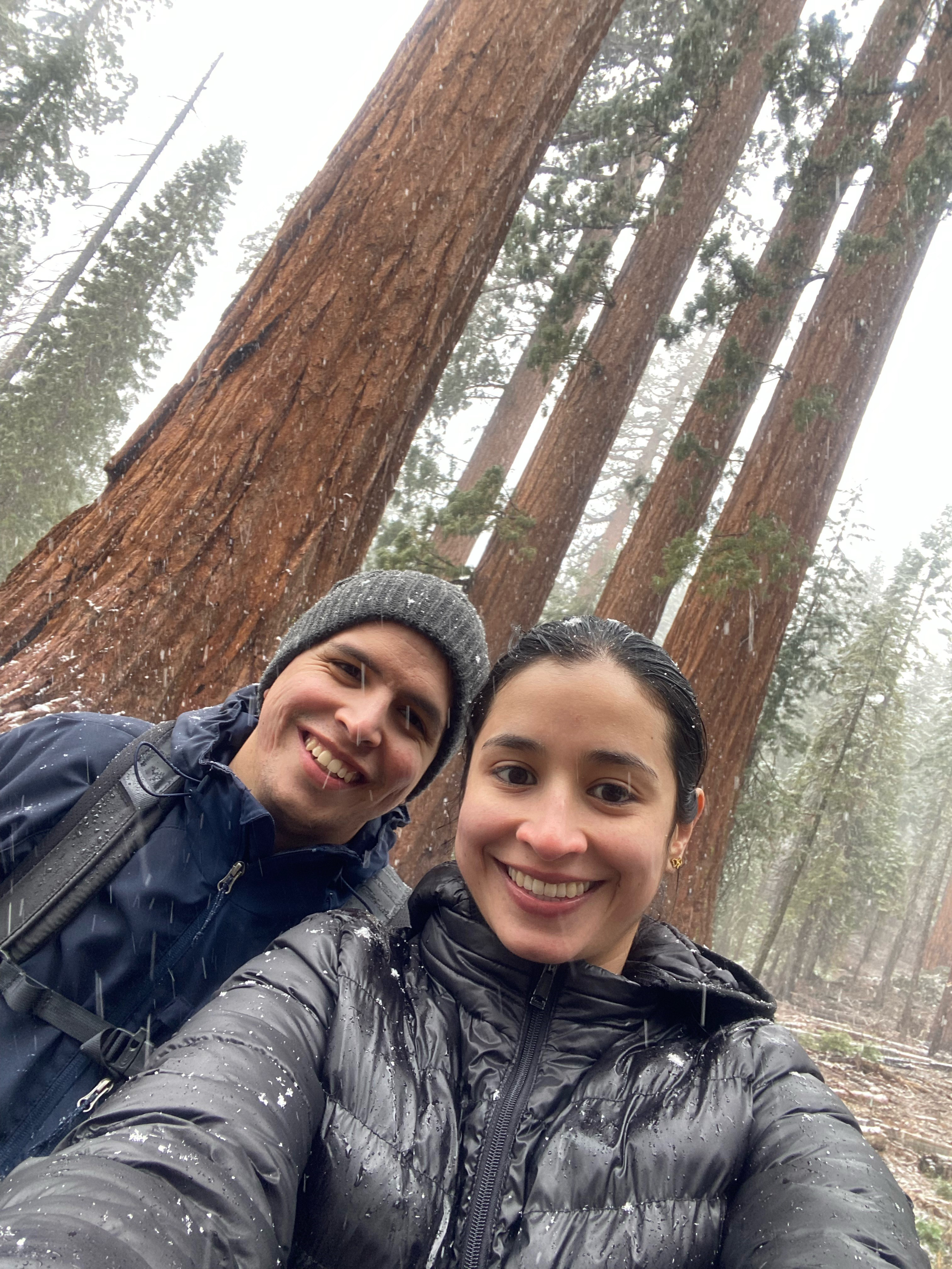 Image of Laura and her husband on a visit to Yosemite National Park in April 2022.